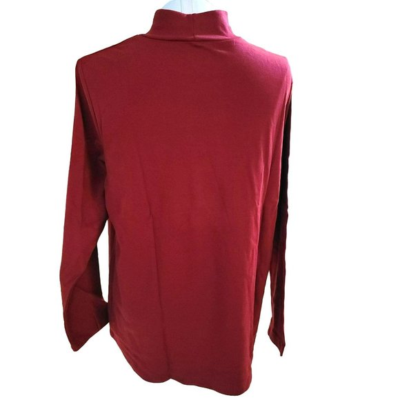 Classic Red Apple Mock Turtleneck Croft & Barrow Woman's 1X NWT JJ1071 - Picture 4 of 6